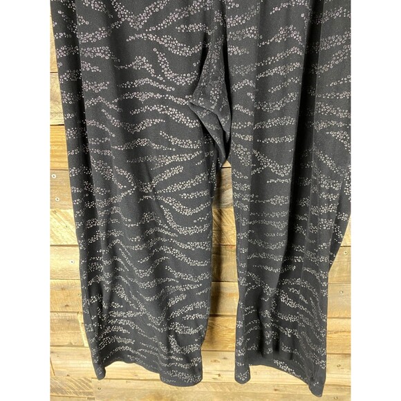 Joe Boxer Women's Plus Sz 4X Black & Silver Pajama Pants Sleepwear Lounge Pants - Picture 4 of 10